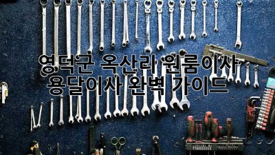 영덕군 옥산리 원룸이사? 용달이사 완벽 가이드!